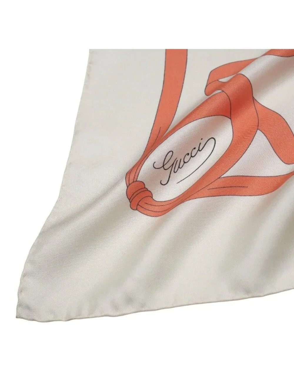 Gucci Fly Swan Scarf 90 Large Silk Twill
